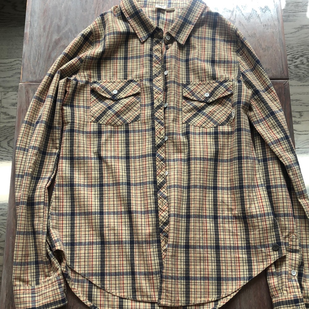 Women’s Roxy Boyfriend-Fit Plaid Shirt